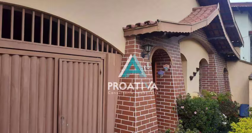 Casa com 3 dormitórios à venda, 258 m² - campestre - santo andré/sp