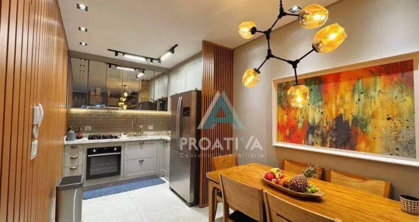 Sobrado com 2 dormitórios à venda, 87 m² por r$ 900.000,00 - vila alzira - santo andré/sp
