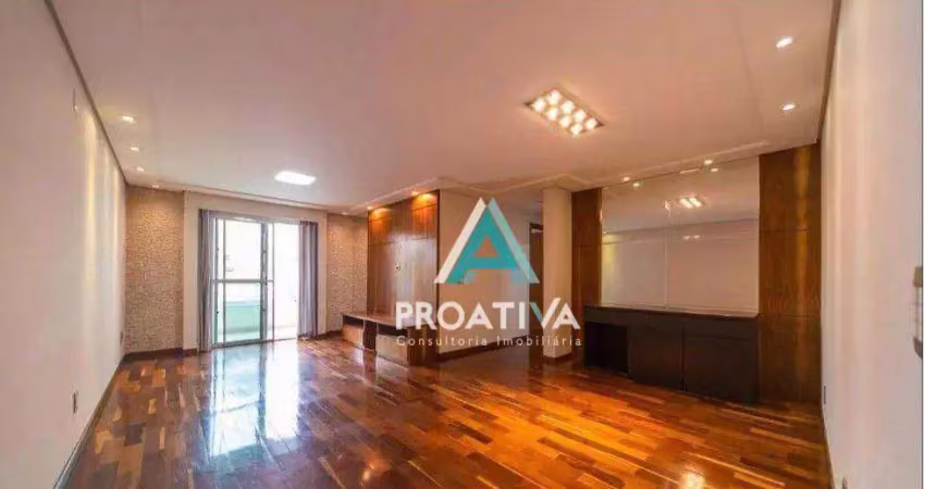 Apartamento com 3 dormitórios à venda, 115 m² - campestre - santo andré/sp
