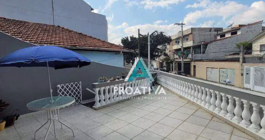 Sobrado com 3 dormitórios à venda, 151 m² - campestre - santo andré/sp