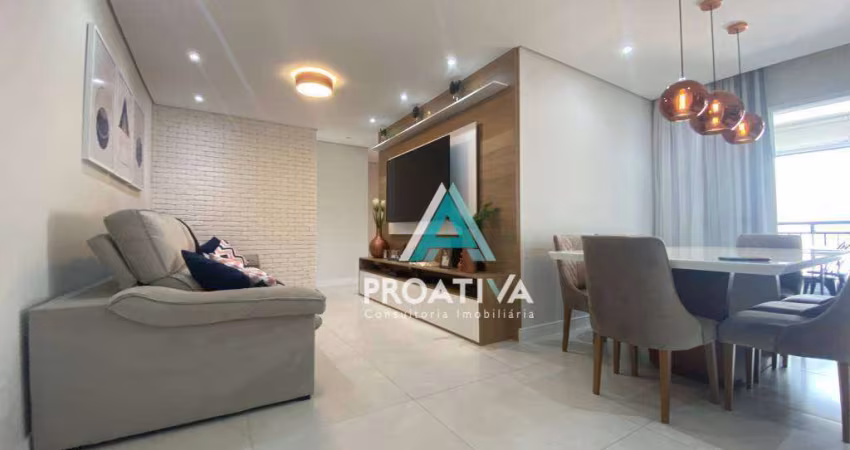 Apartamento com 3 dormitórios à venda, 96 m² por R$ 990.000,00 - Vila Scarpelli - Santo André/SP