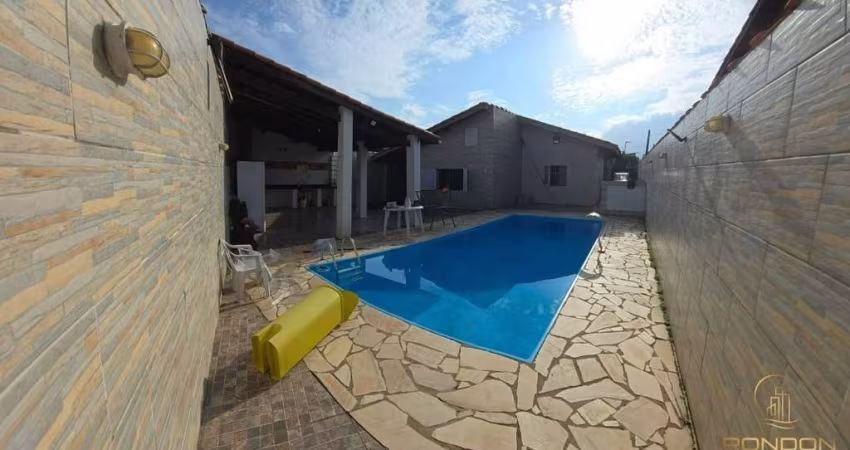 Casa com 3 dormitórios, sendo 1 suíte no jardim das palmeiras em itanhaém/sp