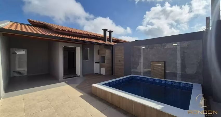 Casa com 3 dormitórios, sendo 1 suíte no nova itanhaém, sp.