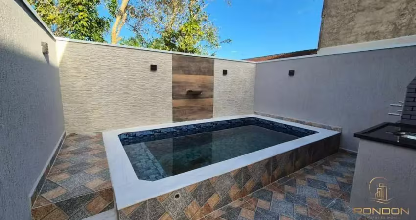 Casa com 2 dormitórios, sendo 1 suíte no bopiranga em itanhaém, sp.