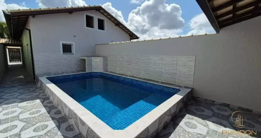 Casa com 2 dormitórios, sendo 1 suíte no tupy em itanhaém, sp.