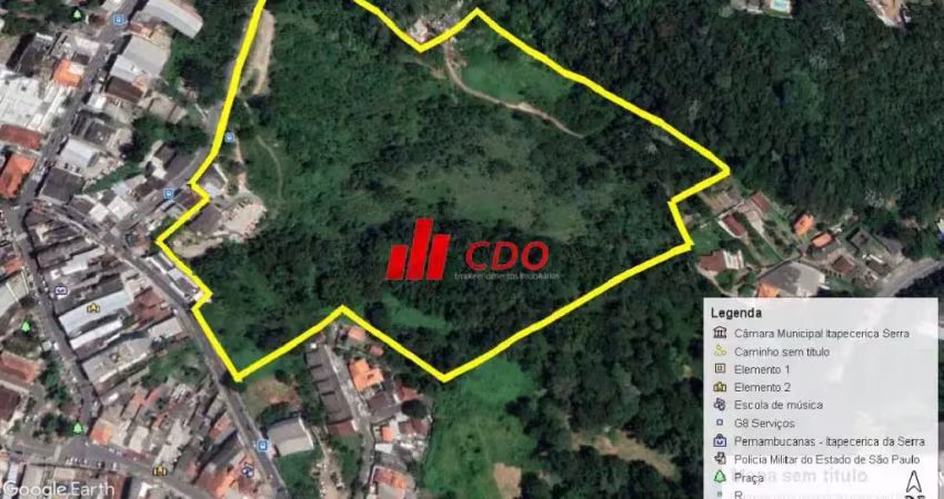 Centro de itapecerica 85.000,00 mil quadrados de terreno finalidade residencial e comercial