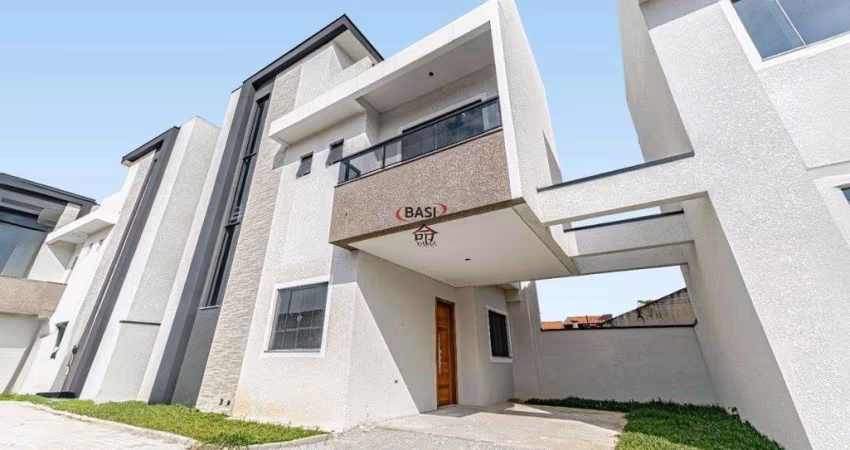Lindo Sobrado, Novo em Condomínio a venda, 3 Dormitórios, Suíte e Ático com amplo terraço, próximo ao Shopping Jockey  Plaza