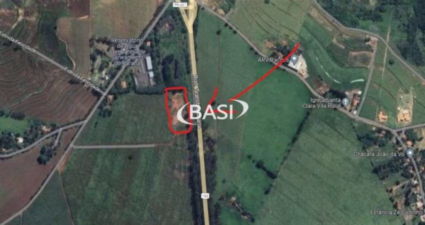 Área urbana de 5.000 m2, frente para BR 153 em jacarezinho/Pr.