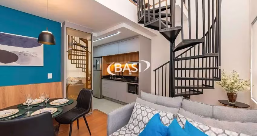 Loft mobiliado a venda no agua verde (para morar ou investir)