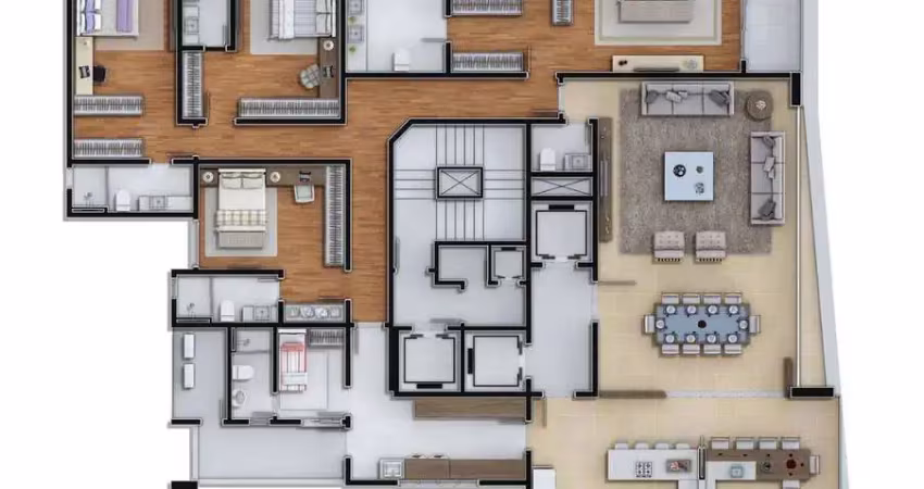 Apartamento com 4 quartos à venda no Fazenda, Itajaí 