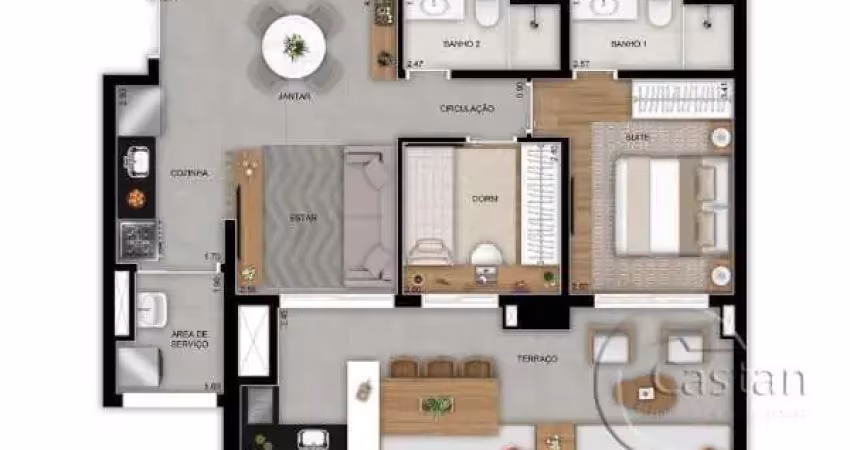 Apartamento com 2 quartos à venda na Rua Ibitirama, --, Vila Prudente, São Paulo