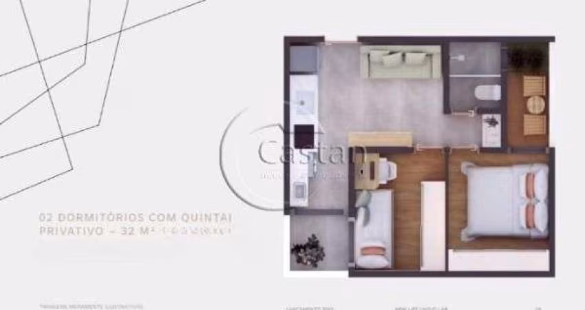 Apartamento com 2 quartos à venda na Rua Caetanos, --, Vila Regente Feijó, São Paulo