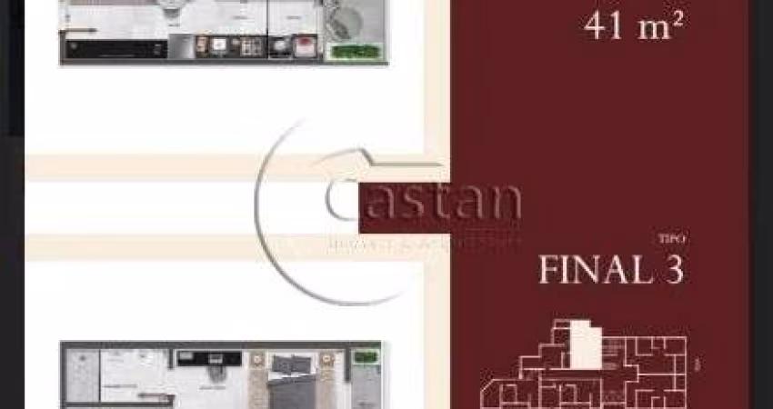 Apartamento com 1 quarto à venda na Praça Jardinópolis, --, Vila Carrão, São Paulo