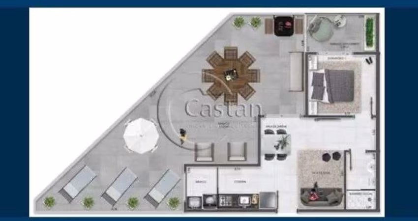 Apartamento com 1 quarto à venda na Praça Jardinópolis, --, Vila Carrão, São Paulo