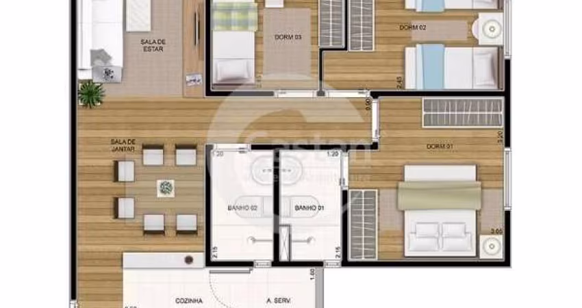 Apartamento com 3 quartos à venda na Rua Rego Barros, --, Vila Formosa, São Paulo