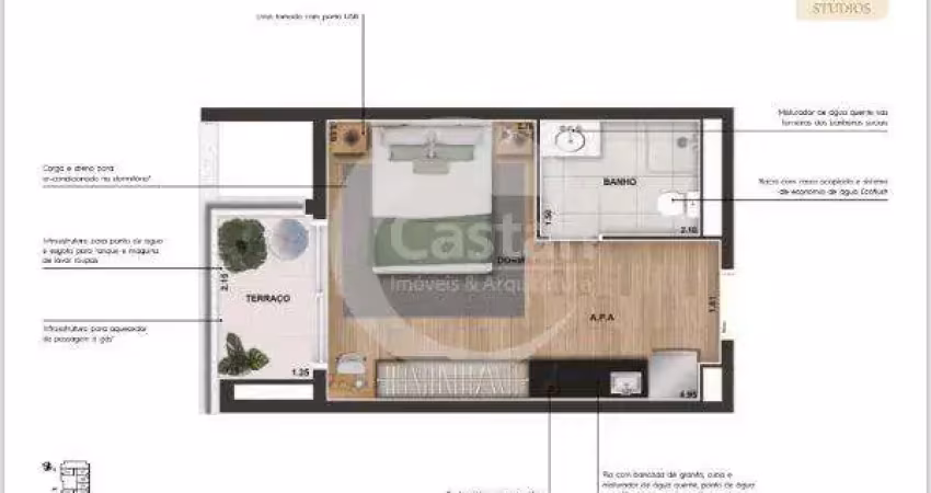 Apartamento com 1 quarto à venda na Rua Coronel Sousa Reis, --, Vila Zilda (Tatuapé), São Paulo