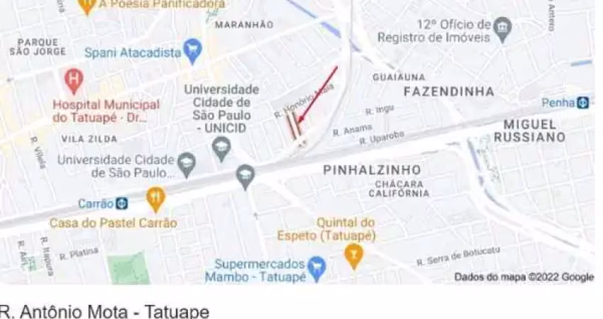 Terreno à venda na Rua Antônio Mota, --, Tatuapé, São Paulo