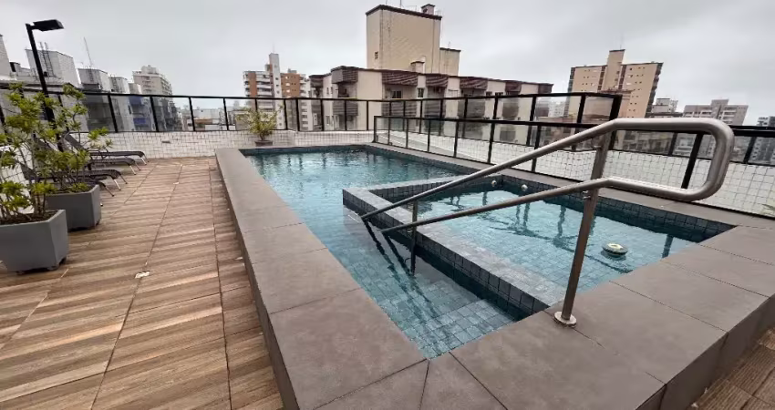 Apartamento maravilhoso para locação 2 dormitórios com sacada ampla no bairro ocian lado praia
