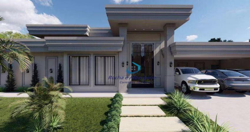 Espetacular Casa em Construção Condomínio Villagio do Engenho 4 suítes Salas integradas Gourmet Piscina 6 Vagas Jardins Projeto Diferenciado