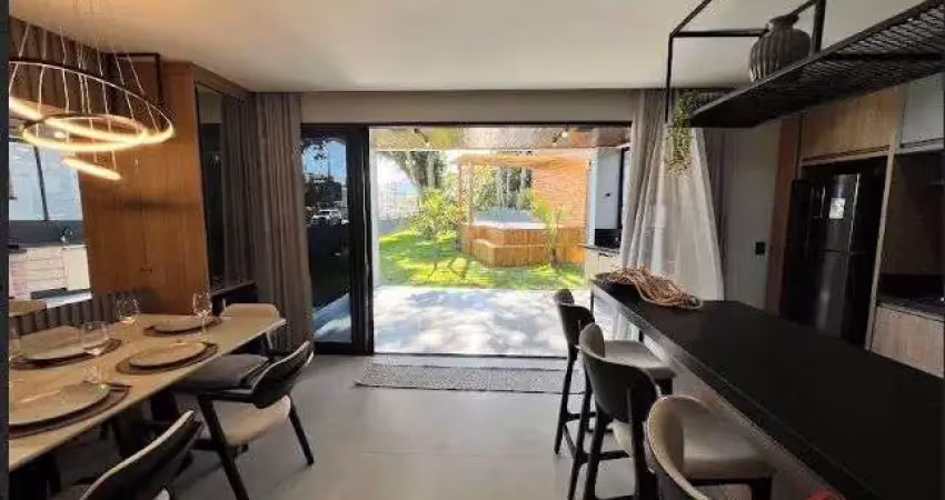 Casa alto padrão 03 suítes finamente mobiliada à venda no jardim nova cachoeira - florianopolis - sc