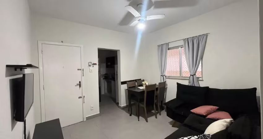 Apartamento á venda com 1 dormitório 1 vaga coletiva no embaré em santos.