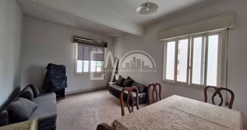 Apartamento com 1 quarto à venda - Prédio frente praia - Santos