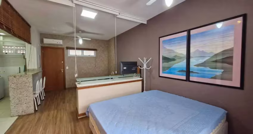 Apartamento studio mobiliado para alugar no boqueirão em santos