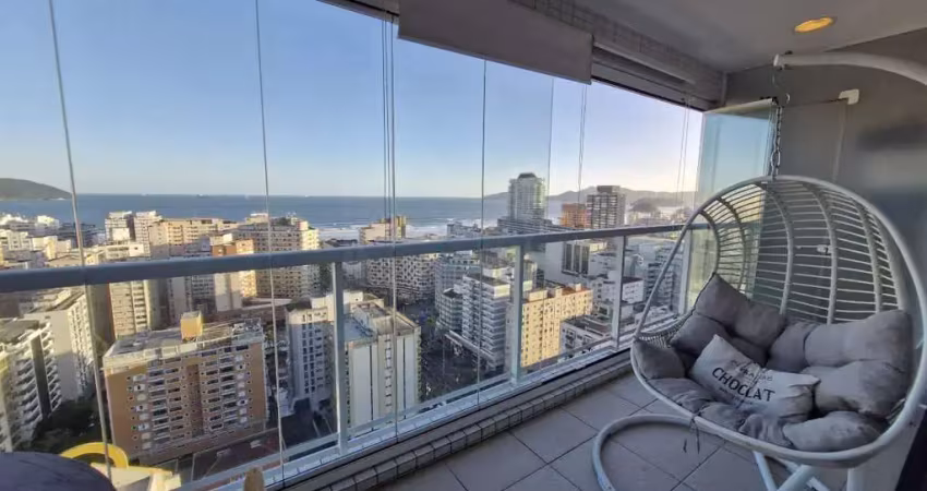 Apartamento com 1 quarto vista mar à venda no gonzaga em santos