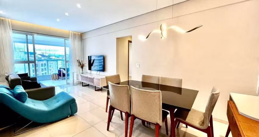 Apartamento para alugar 2 suítes 1 vaga demarcada no gonzaga, em santos
