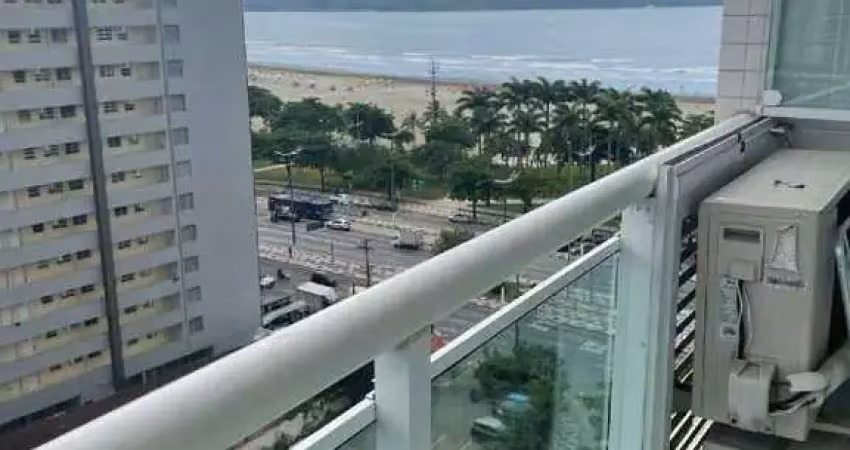 Apartamento a venda 1 quarto vista mar - josé menino - santos