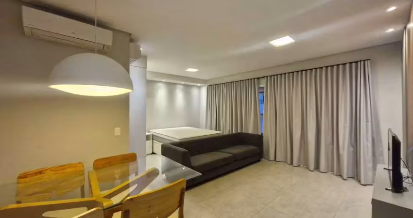 Apartamento studio para alugar mobiliado no gonzaga em santos