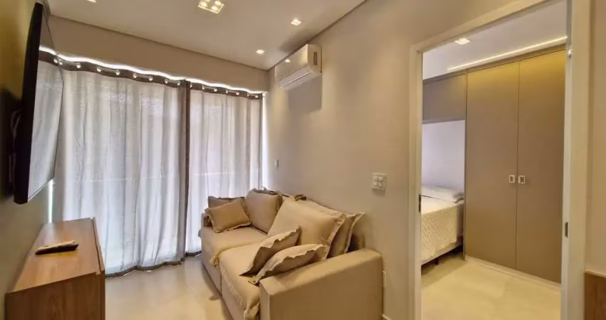 Apartamento de 1 quarto à venda com porteira fechada em santos