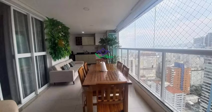 Apartamento para Venda em Santos, Gonzaga, 3 dormitórios, 3 suítes, 5 banheiros, 2 vagas