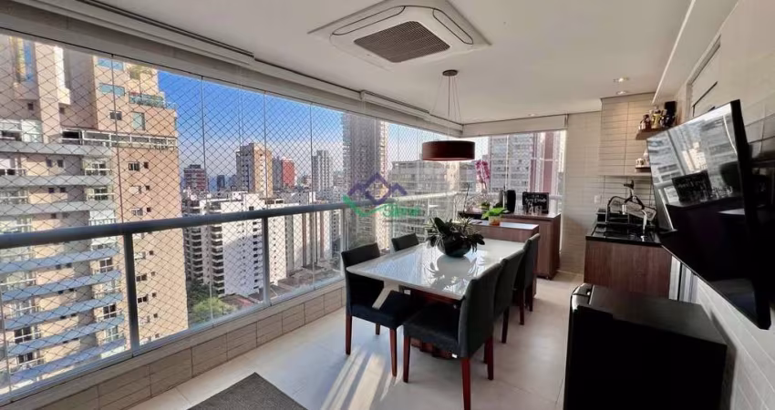 Apartamento para Venda em Santos, Boqueirão, 3 dormitórios, 3 suítes, 5 banheiros, 2 vagas