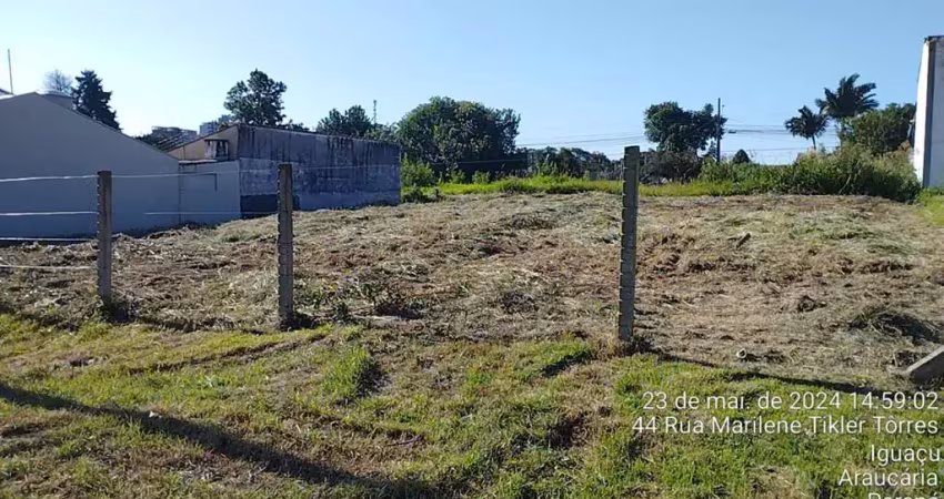 Terreno à venda na Rua Marilene Tikler Torres, S/Nº, Iguaçu, Araucária
