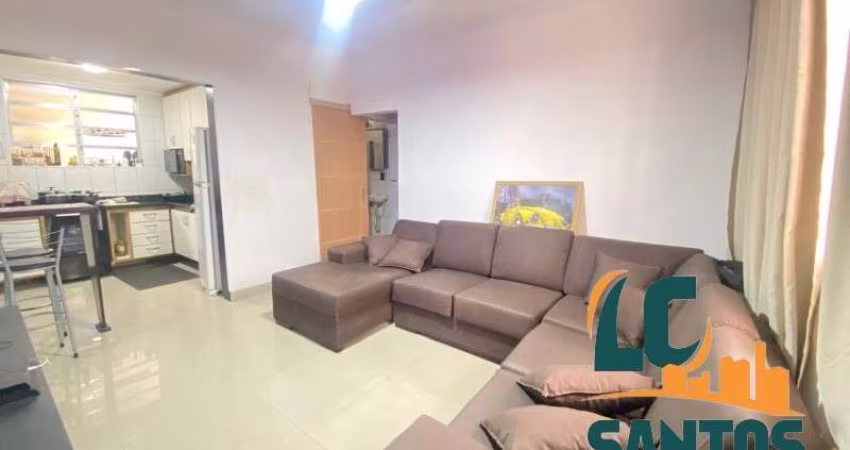 APARTAMENTO À VENDA NO GONZAGA TÉRREO  - 2 DORMITÓRIOS E 1 SUÍTE - 68 M² - 1 VAGA DE GARAGEM SUFICIENTE