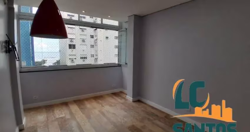 Sala Living com Vista Mar à Venda no Boqueirão em  Santos/SP .