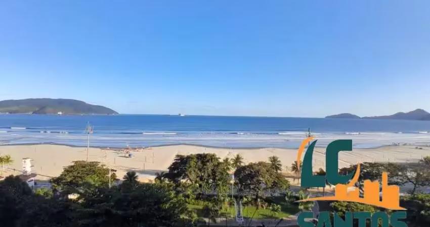 Vista mar dos sonhos! apartamento 2 dorms com suíte e 132m² no gonzaga .