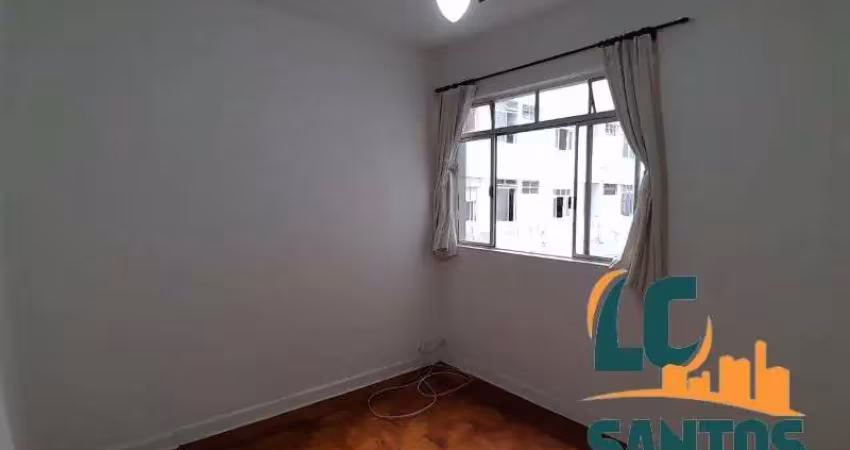 Apartamento de 1 dormitório, uma quadra da praia no boqueirão em santos .