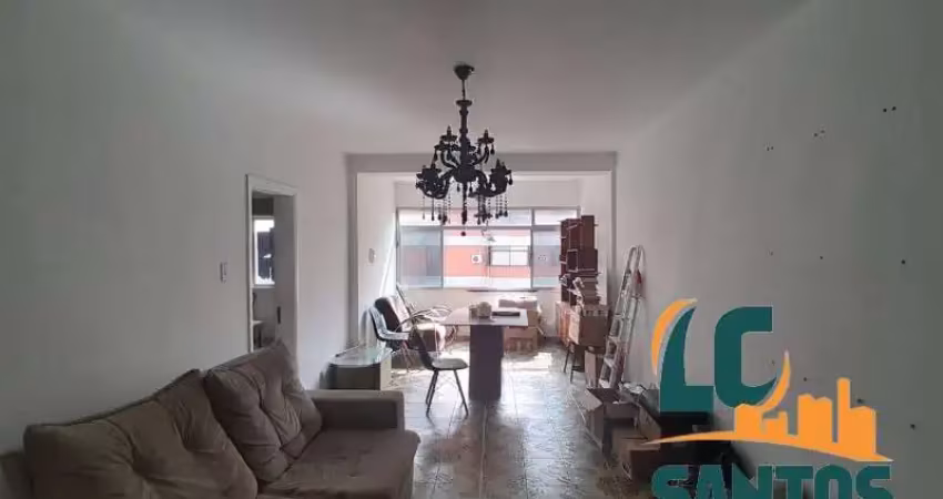 Oportunidade no embaré: apartamento 95m² a 50m da praia - 2 dormitórios para reforma em santos
