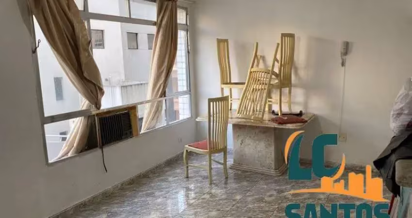 Apartamento de 1 dormitório na orla do gonzaga em santos .