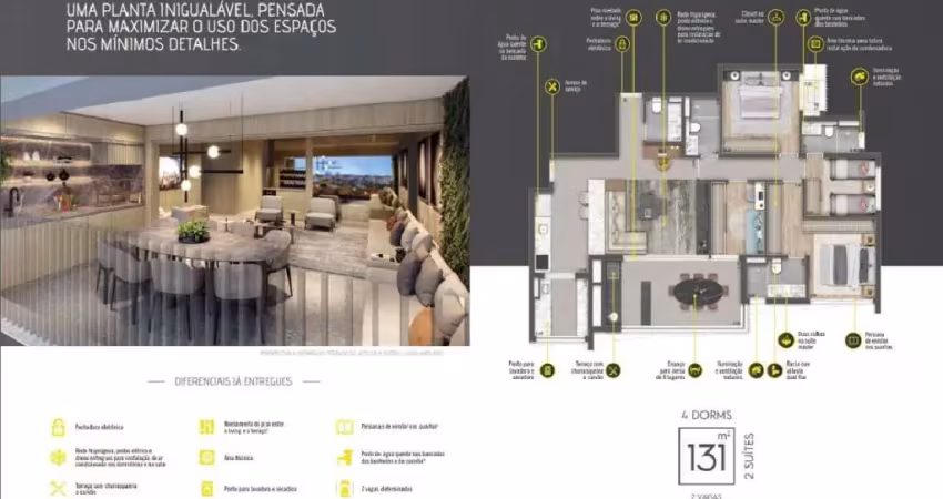Apartamento com 4 quartos à venda na Vila Gumercindo, São Paulo 