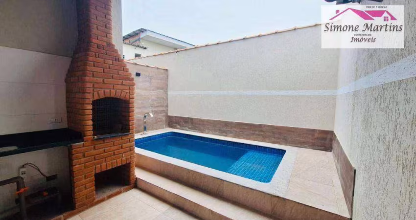 Casa com 2 dormitórios à venda, 70 m² por R$ 420.000 - Balneario Itagui - Mongaguá/SP