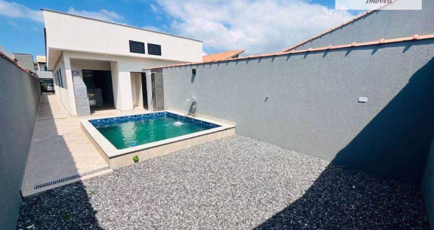 Casa com 2 dormitórios à venda, 70 m² por R$ 369.900 - Balneário Litoral Paulista - Mongaguá/SP