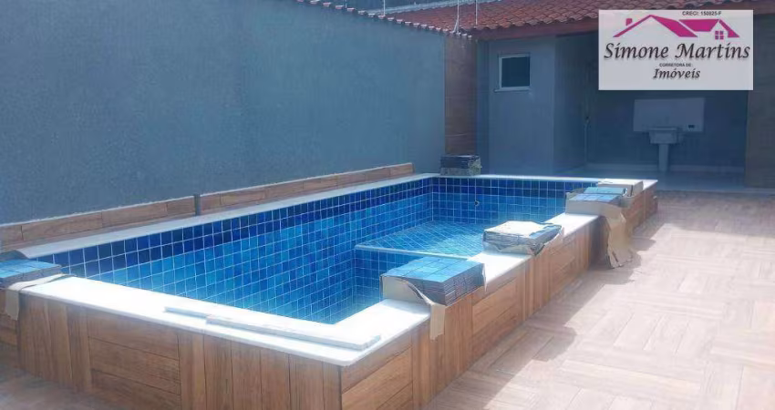 Belíssima Casa Nova com psicina, 3 dormitórios à venda, por R$ 490.000 - Balneario Raul Cury - Itanhaém/SP