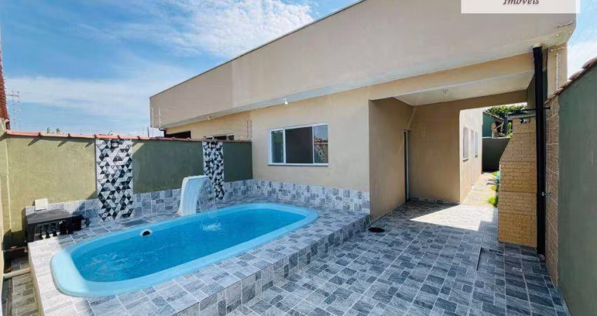 Casa com 2 dormitórios à venda, 80 m² por R$ 320.000,00 - Jardim Lindomar - Área Verde - Itanhaém/SP