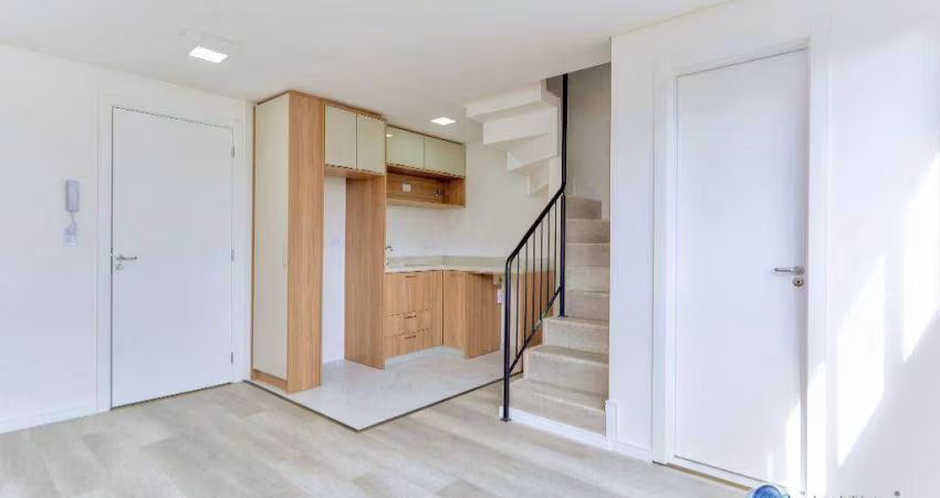 Apartamento Duplex 2 quartos 1 vaga locação 45 m² por R$ 3.500/mês - Centro - Curitiba/PR