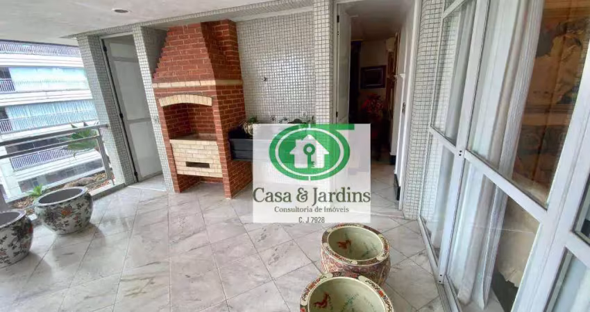 Apartamento Alto Padrão Boqueirão / Vila Rica -  dormitórios, 4 garagens - Santos