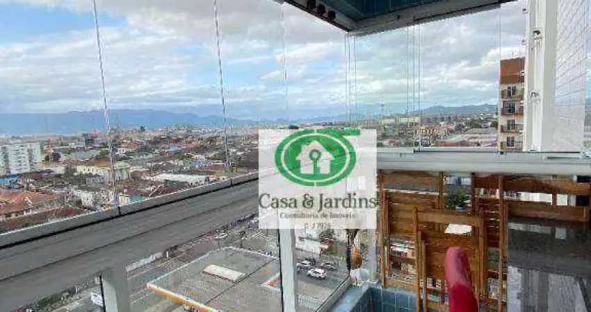 Apartamento com 1 dormitório à venda, 56 m² por r$ 585.000,00 - boqueirão - santos/sp