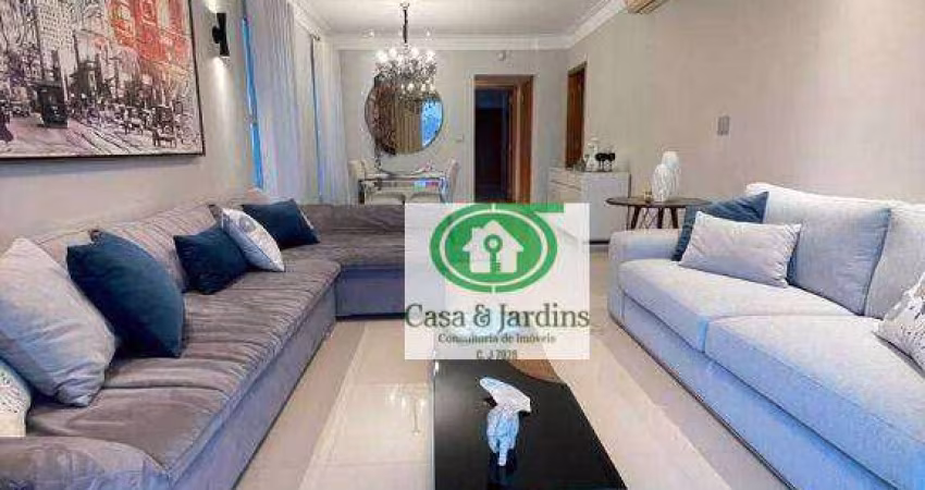 Apartamento com 3 dormitórios à venda, 130 m² por R$ 2.100.000,00 - Boqueirão - Santos/SP